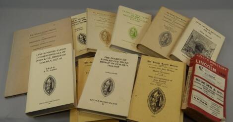 Various volumes of the Lincoln Record Society