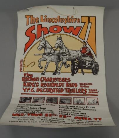 A Lincolnshire Show poster for 1977