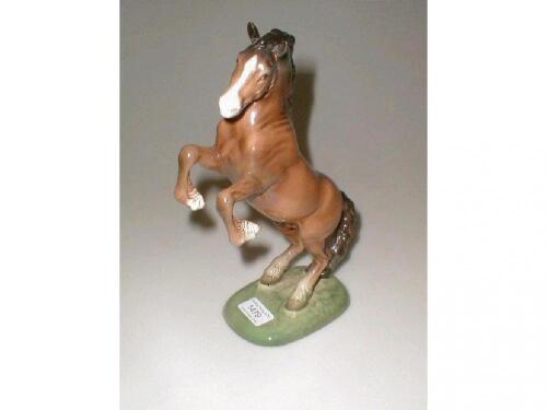 A Beswick figure of a Welsh Cob (rearing)