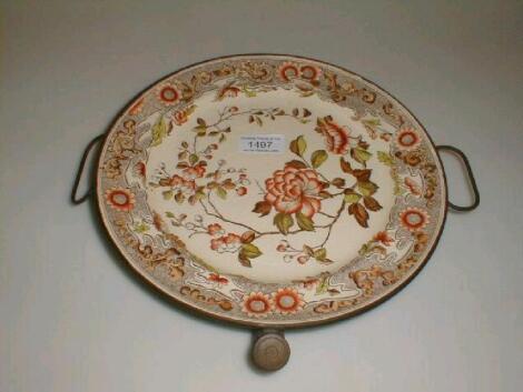 A late 19thC warming plate