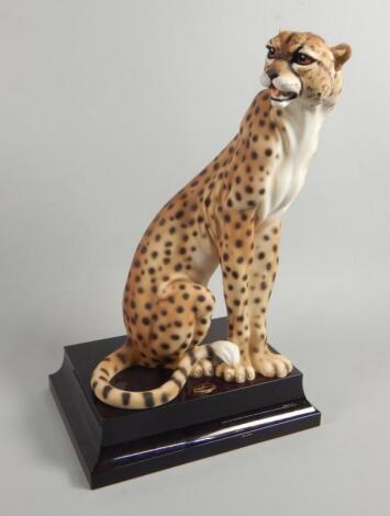 A Florence composition limited edition figure of a cheetah