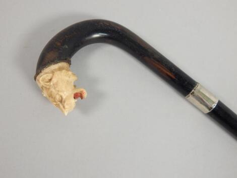 An Oriental bone walking stick