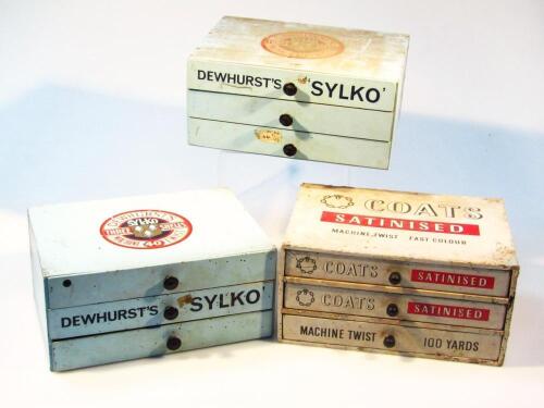 An early 20thC Dewhurst's Sylko machine twist cotton box