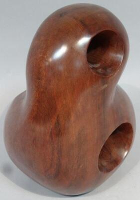 A polished Brazilian walnut sculpture - 2