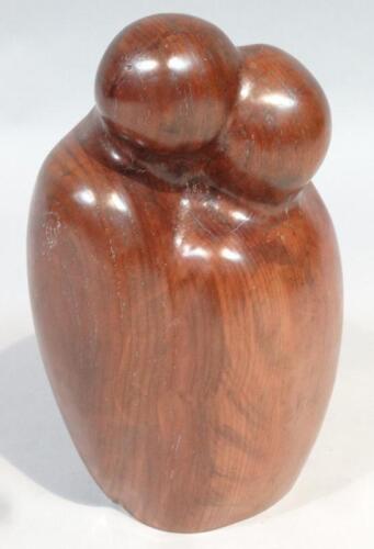 A polished hardwood John Fox style figure