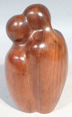 A polished hardwood John Fox style figure - 2