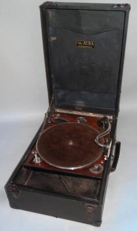 A 20thC Alba table top gramophone