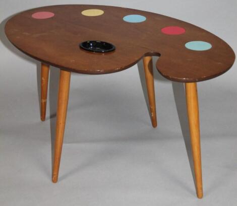 A 1960's retro teak coffee table