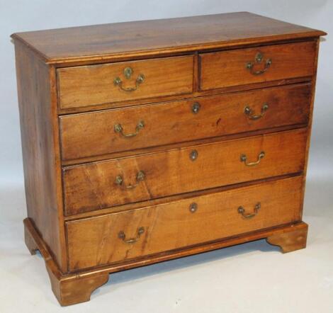 An 18thC mahogany chest