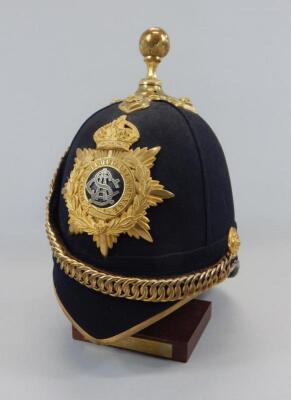 An early 20thC Army Service Corps officer's dress helmet