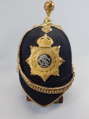 An early 20thC Army Service Corps officer's dress helmet - 2