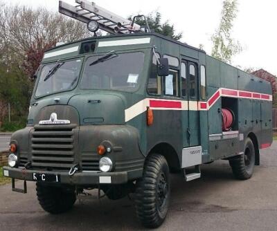 WITHOUT RESERVE - A 1956 Bedford RLHZ Green Goddess 4x4 self propelled water pump and fire tender