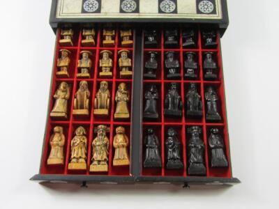 A Chinese soapstone chess set - 2