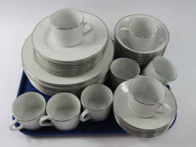 A Royal Worcester porcelain part dinner and coffee service