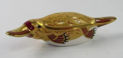 A Royal Crown Derby Imari paperweight