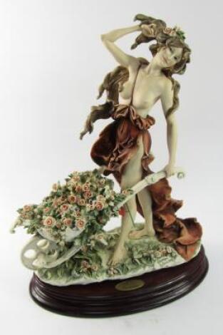 A Florence figure of a semi-nude maiden by Giuseppe Armani