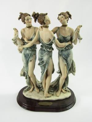 A Florence figure group by Giuseppe Armani entitled The Three Graces