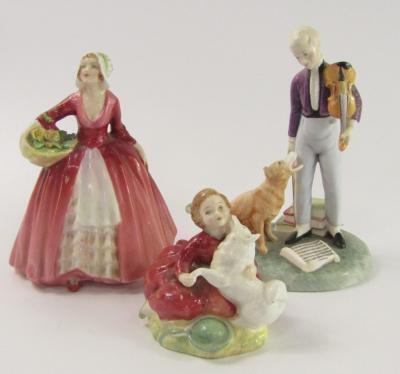 Three Royal Doulton figures