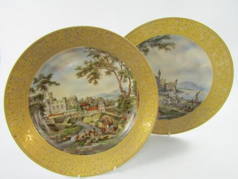 A pair of Kaiser Porcelain decorative plates