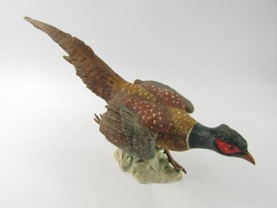 A Goebel Pottery figure of a cock pheasant