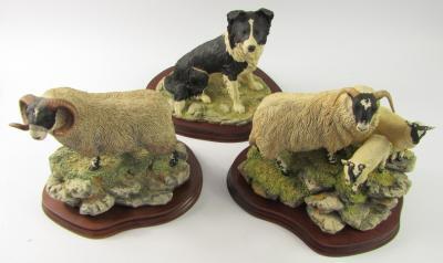 A Border Fine Arts group model of sheep