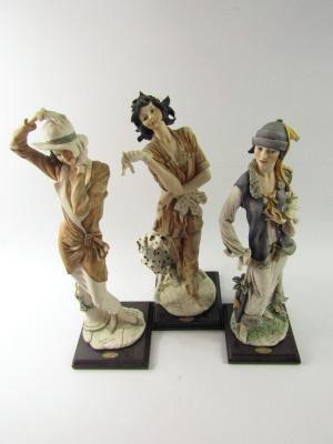 Three Capodimonte Florence figures by Giuseppe Armani