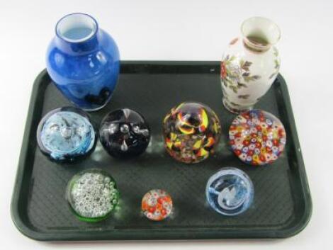 Paperweights and glassware