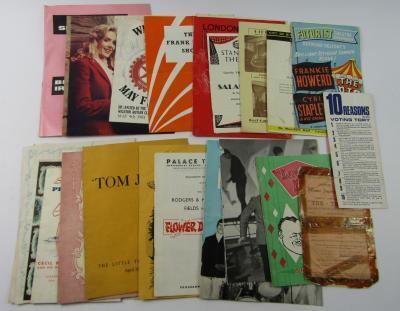 Theatrical and other ephemera