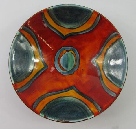 A modern Poole Delphis style bowl