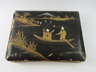 A 19thC Japanese lacquered album