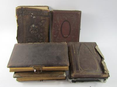 Various 19thC photograph albums