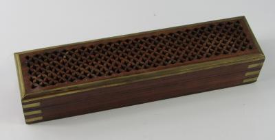 A late 19thC rosewood box