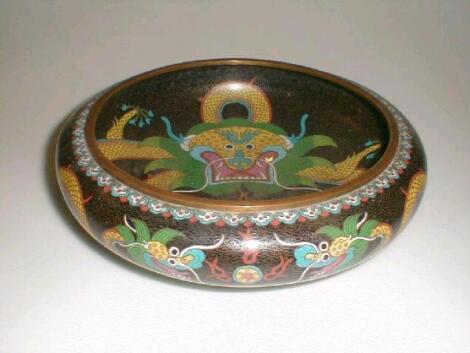 A cloisonn e9 squat bowl