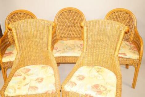 A set of eleven conservatory armchairs