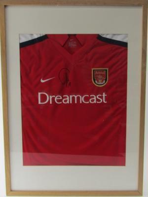 A signed Arsenal Dreamcoat Sponsored Home shirt