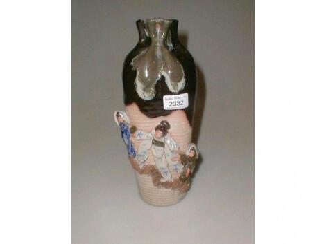 A Fukagawa part glazed vase