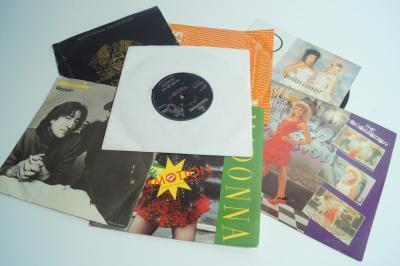 45rpm singles including The Beatles
