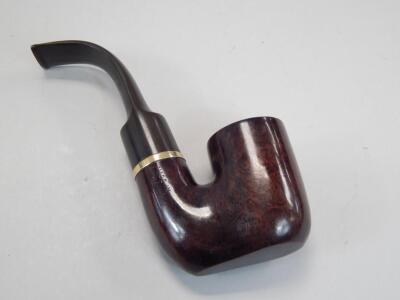 A Dunhill black briar pipe