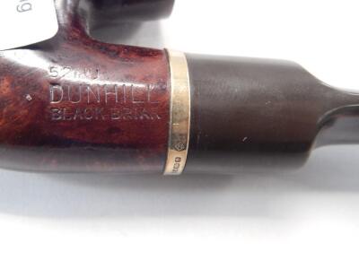 A Dunhill black briar pipe - 3