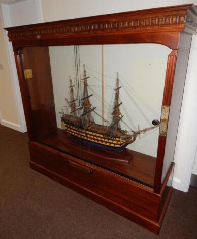 A scale model of HMS Victory