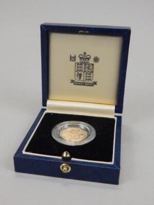 A Queen Elizabeth II half gold sovereign