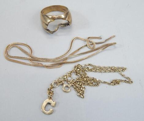 Various 9ct gold jewellery