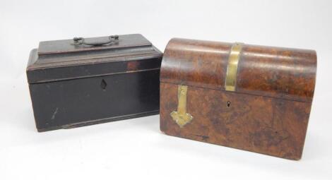 Two 19thC tea caddies