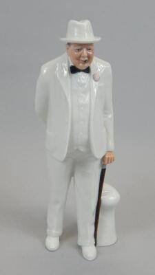 A Royal Doulton porcelain figure of Winston Churchill