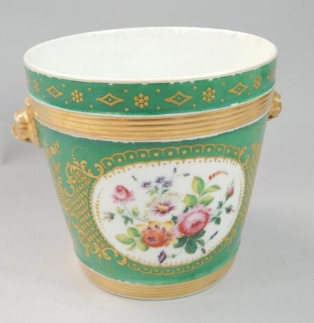 A Paris porcelain two handled jardiniere