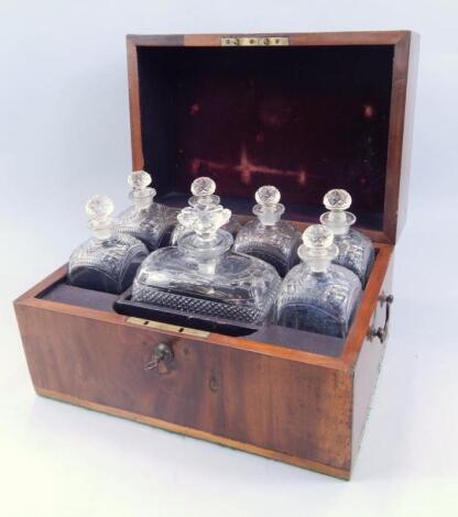 A late 19thC decanter set