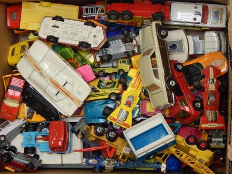 A quantity of play worn die-cast vehicles