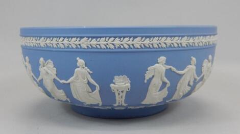 A Wedgwood pale blue Jasperware bowl