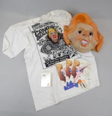 A collection of Spitting Image memorabilia