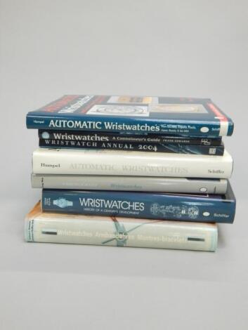 A collection of wristwatch reference books